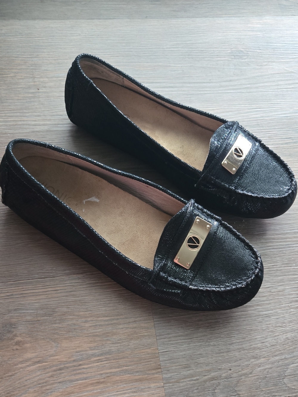 Vionic Sydney Loafers with Gold Plaque